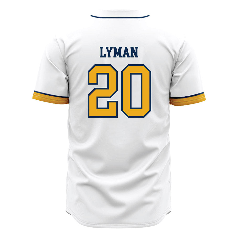 West Virginia - NCAA Baseball : Luke Lyman - Away Fashion Jersey-1