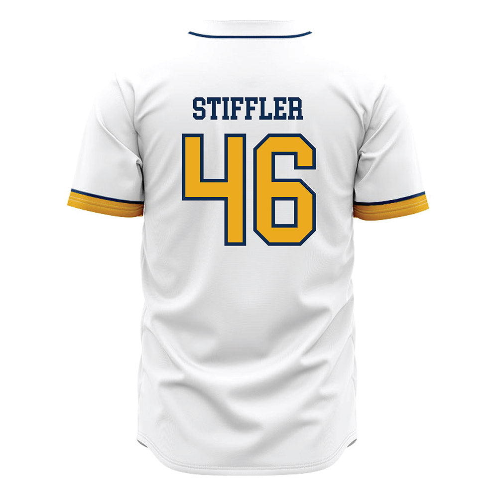 West Virginia - NCAA Baseball : Mac Stiffler - Away Fashion Jersey-1