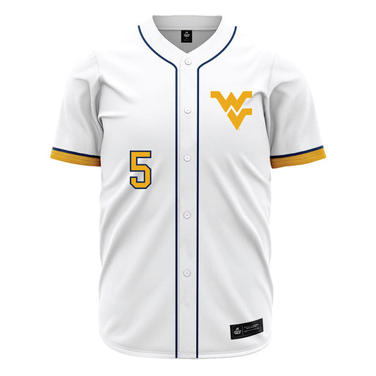 West Virginia - NCAA Baseball : Armani Guzman - Away Fashion Jersey-0