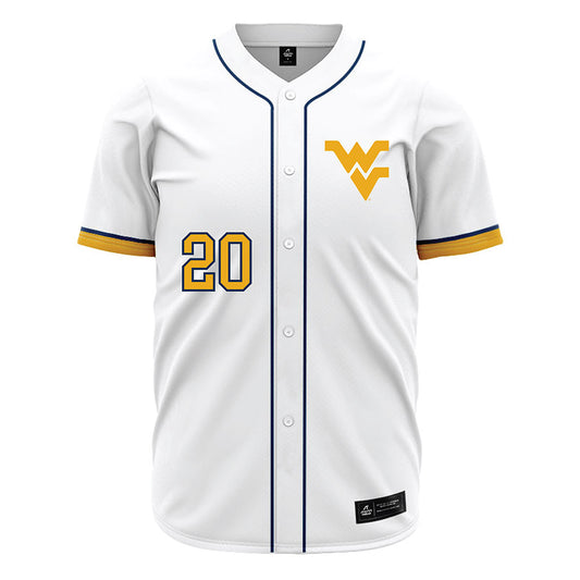 West Virginia - NCAA Baseball : Luke Lyman - Away Fashion Jersey-0