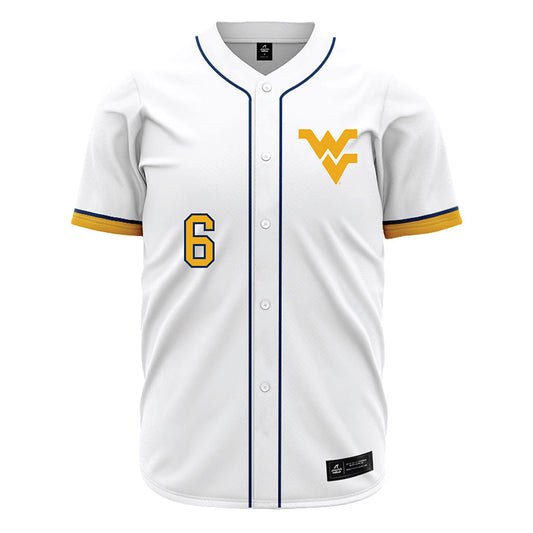West Virginia - NCAA Baseball : Paul Schoenfeld - Away Fashion Jersey-0