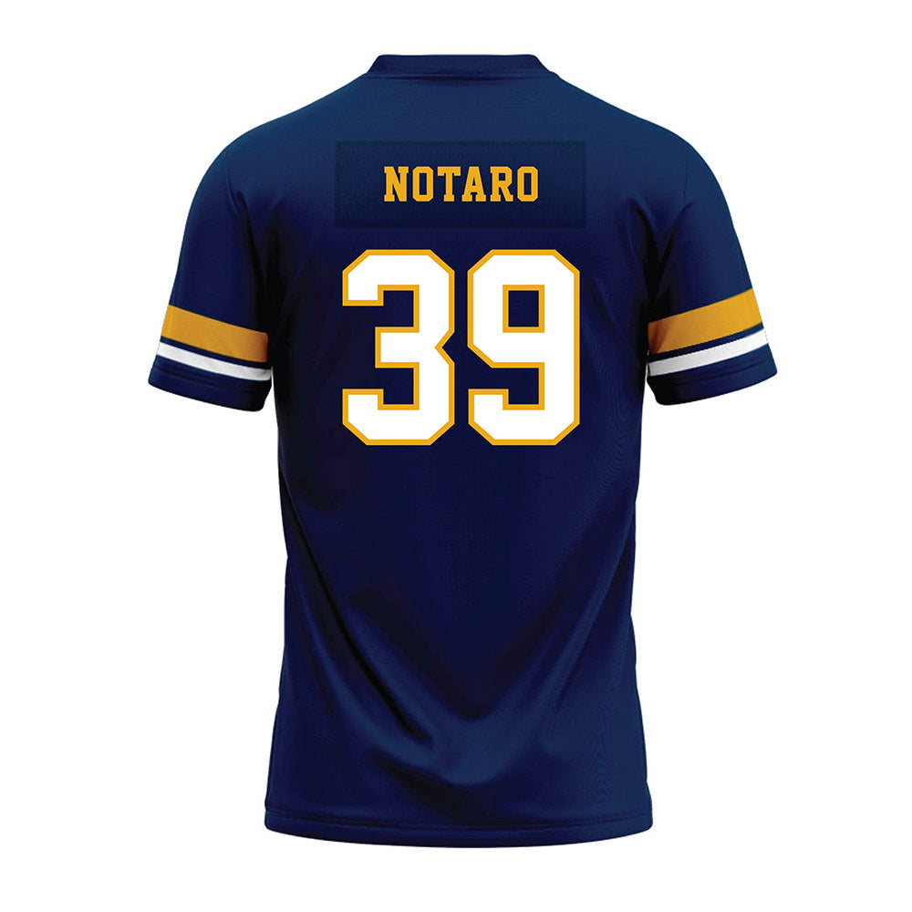West Virginia - NCAA Football : Peter Notaro - Blue Premium Football Jersey-1