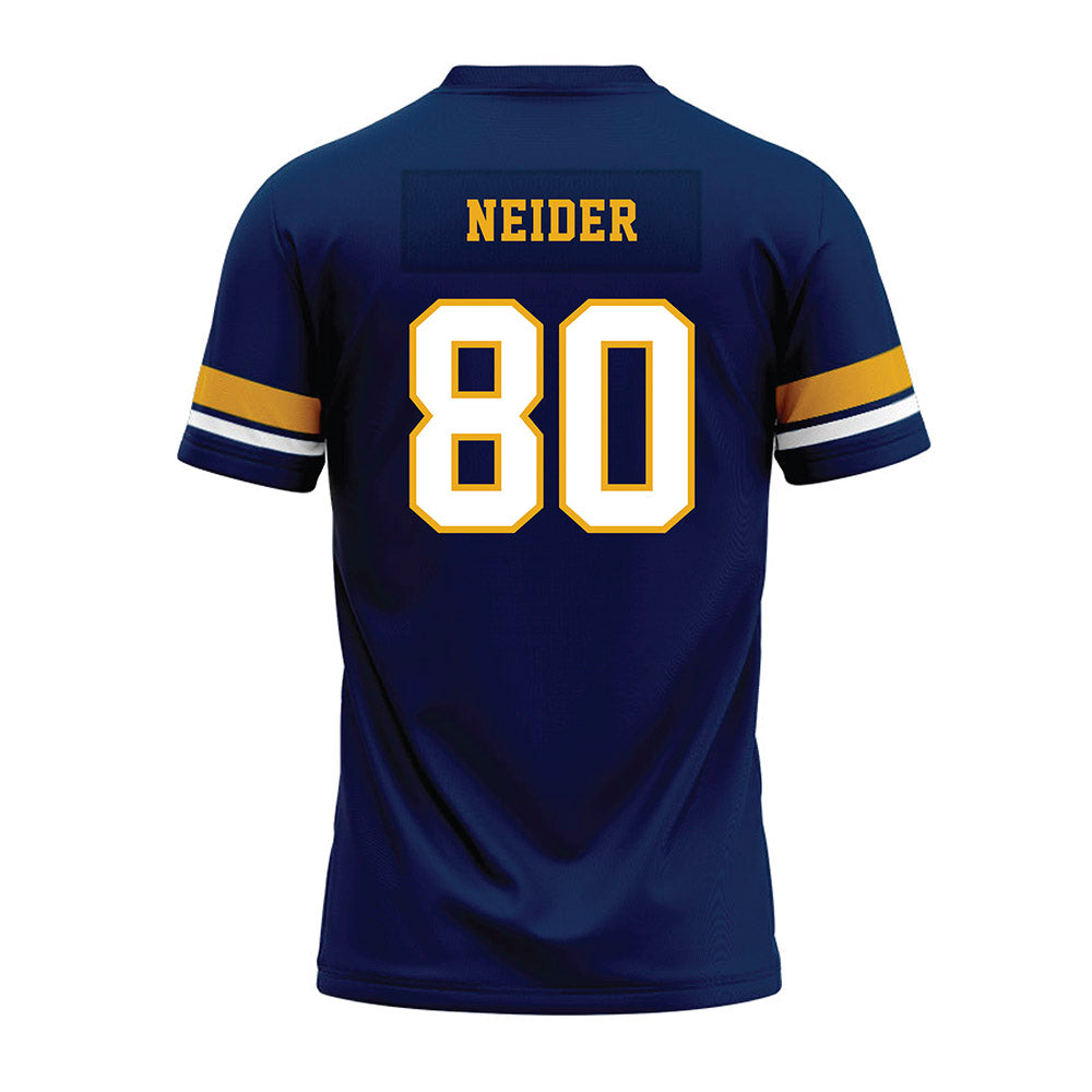 West Virginia - NCAA Football : John Neider - Blue Premium Football Jersey-1