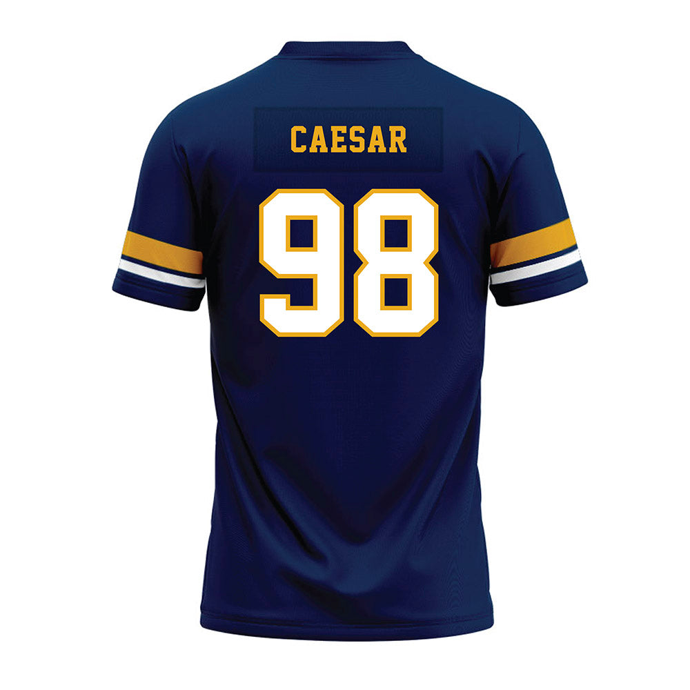 West Virginia - NCAA Football : Brandon Caesar - Blue Premium Football Jersey-1