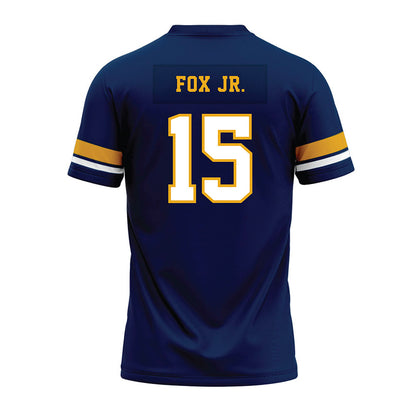 West Virginia - NCAA Football : Scotty Fox Jr. - Blue Premium Football Jersey-1