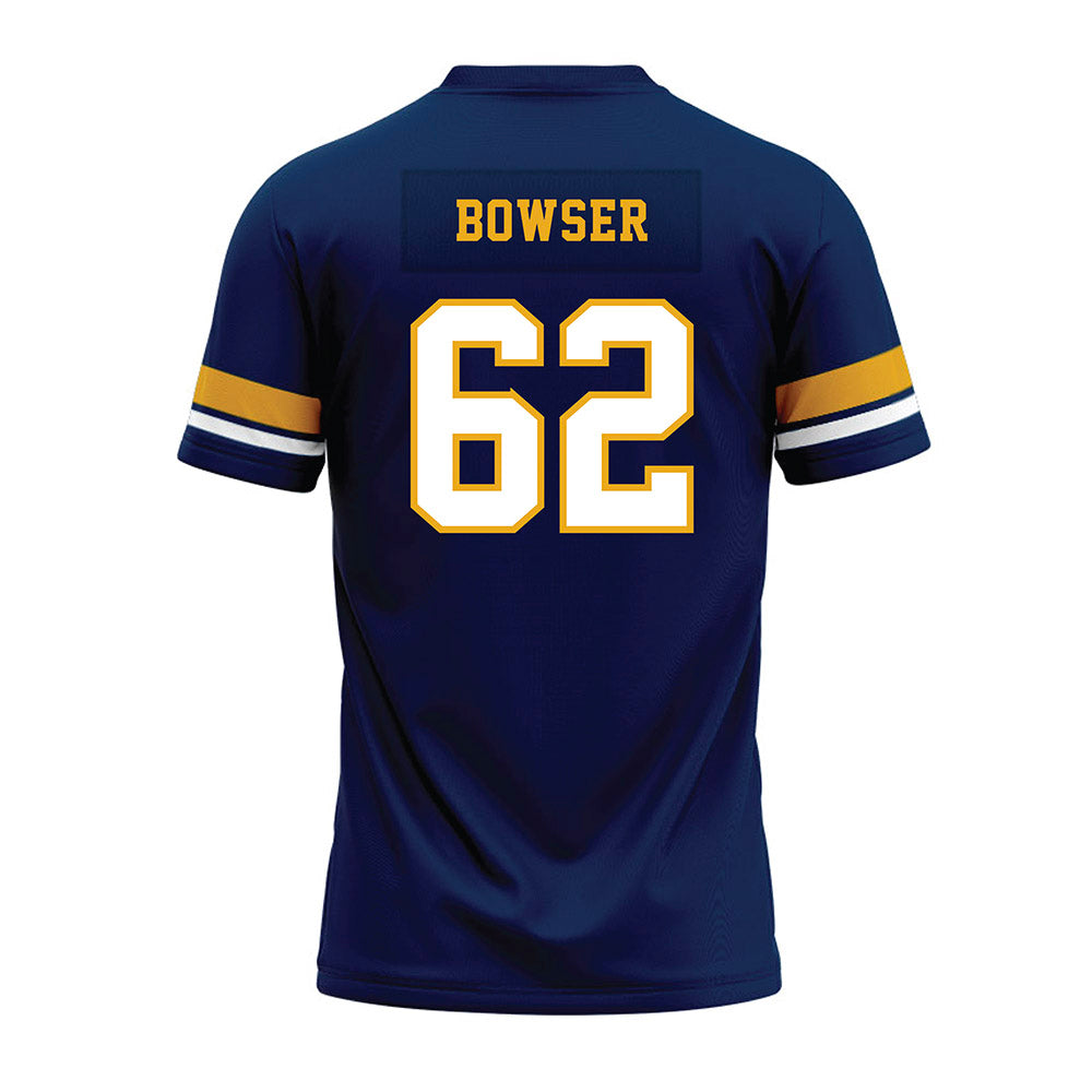West Virginia - NCAA Football : Phillip Bowser - Blue Premium Football Jersey-1