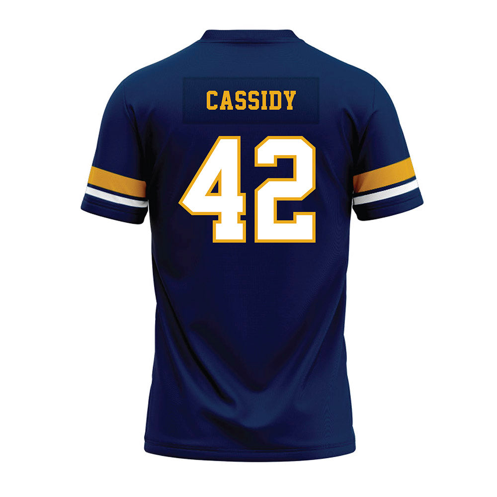 West Virginia - NCAA Football : Jack Cassidy - Blue Premium Football Jersey-1