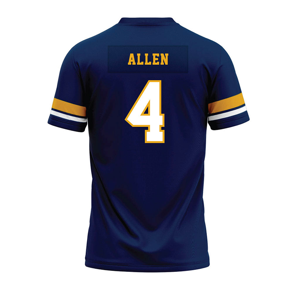 West Virginia - NCAA Football : Damun Allen - Blue Premium Football Jersey-1