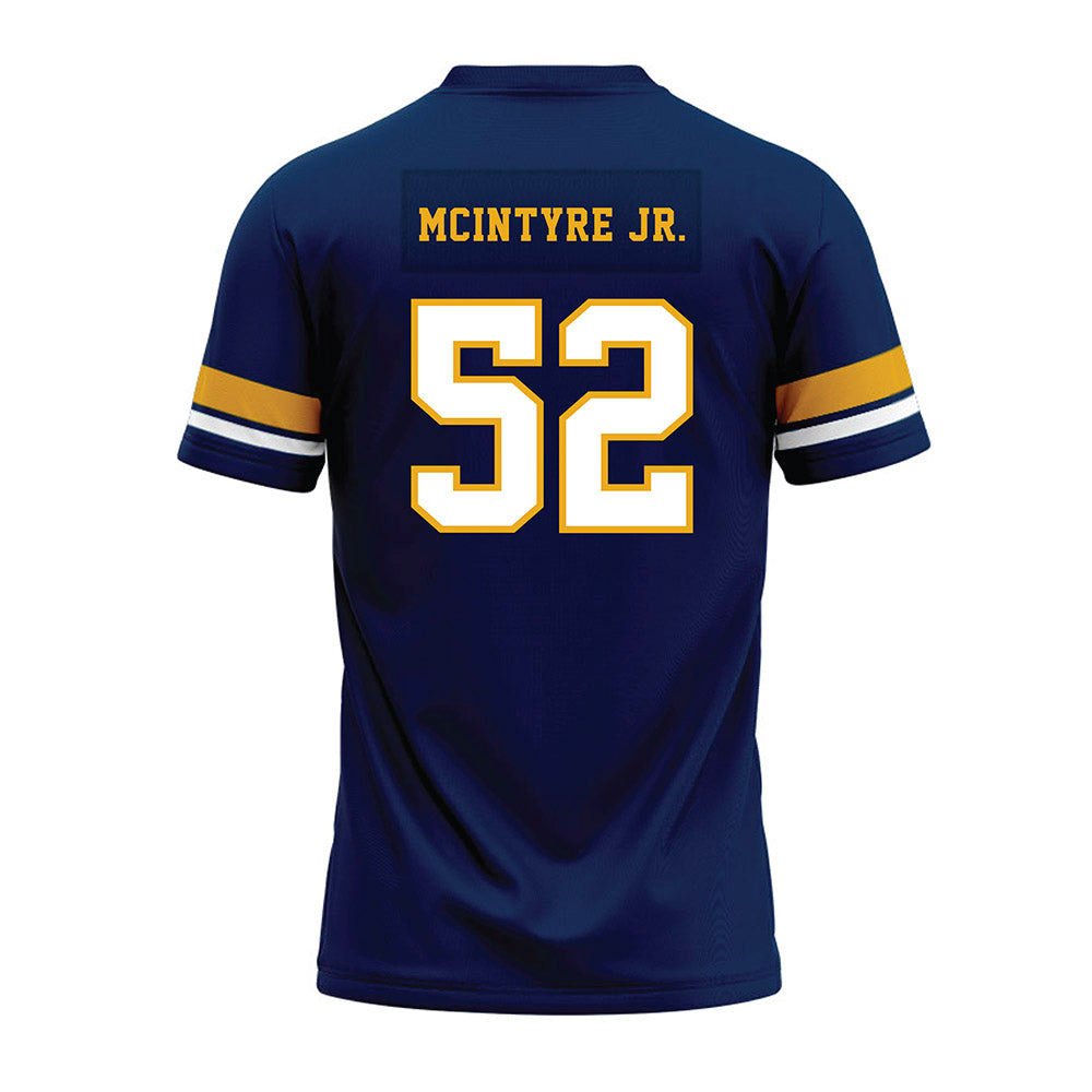 West Virginia - NCAA Football : Corey McIntyre Jr. - Blue Premium Football Jersey-1