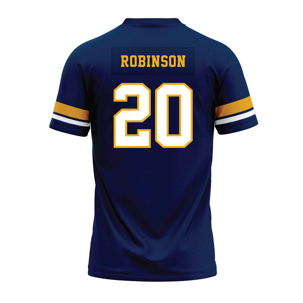 West Virginia - NCAA Football : Keyshawn Robinson - Blue Premium Football Jersey-1