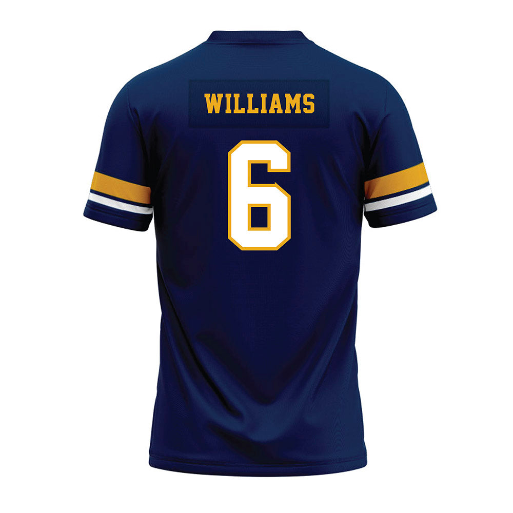 West Virginia - NCAA Football : DaMare Williams - Blue Premium Football Jersey-1