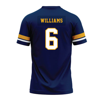 West Virginia - NCAA Football : DaMare Williams - Blue Premium Football Jersey-1