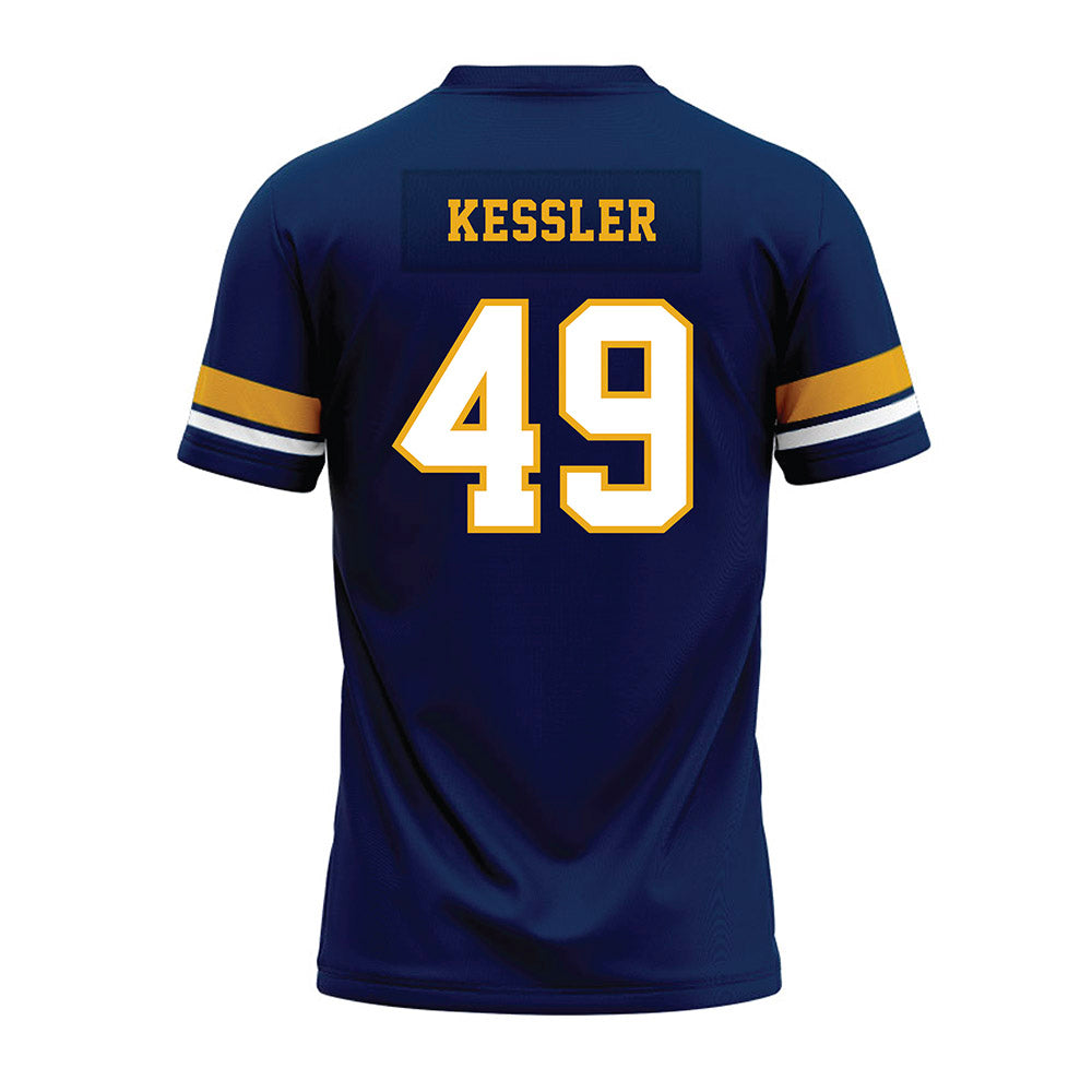 West Virginia - NCAA Football : Carter Kessler - Blue Premium Football Jersey-1