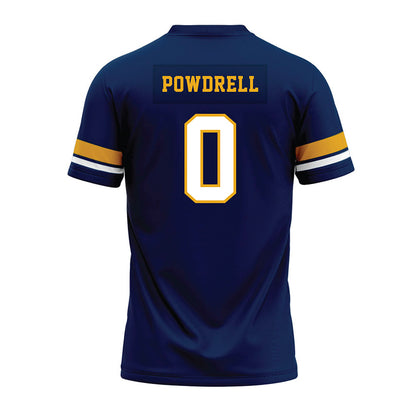 West Virginia - NCAA Football : Andrew Powdrell - Blue Premium Football Jersey-1