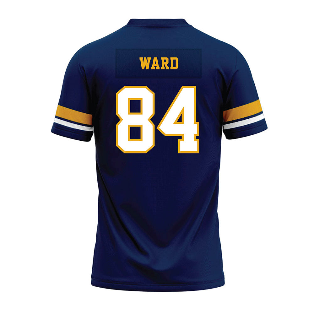 West Virginia - NCAA Football : Ryan Ward - Blue Premium Football Jersey-1