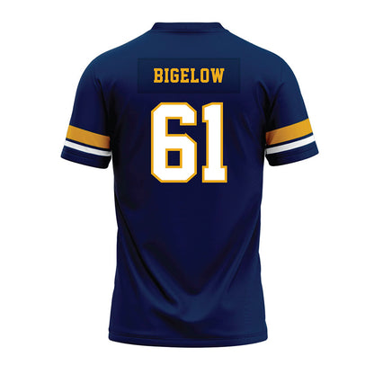 West Virginia - NCAA Football : Trevor Bigelow - Blue Premium Football Jersey-1