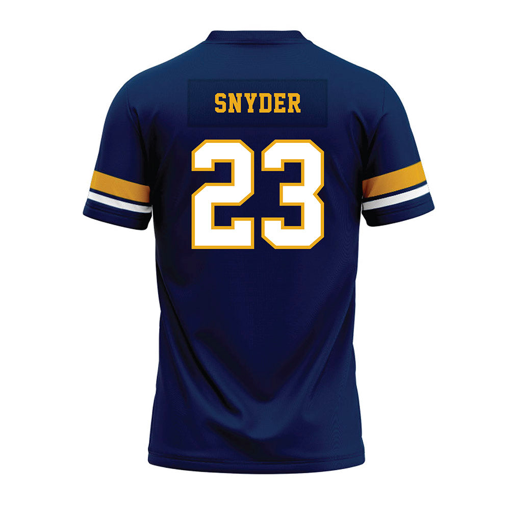 West Virginia - NCAA Football : Emory Snyder - Blue Premium Football Jersey-1