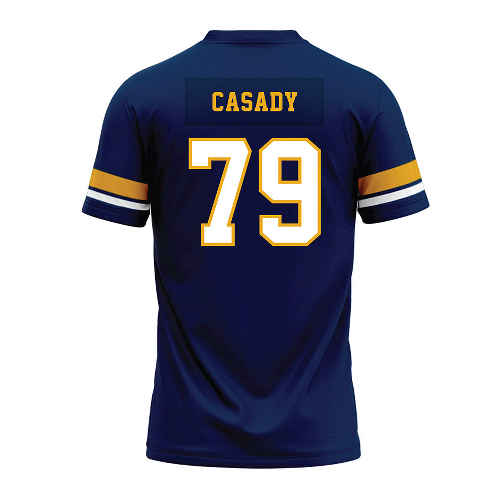West Virginia - NCAA Football : Carsten Casady - Blue Premium Football Jersey-1