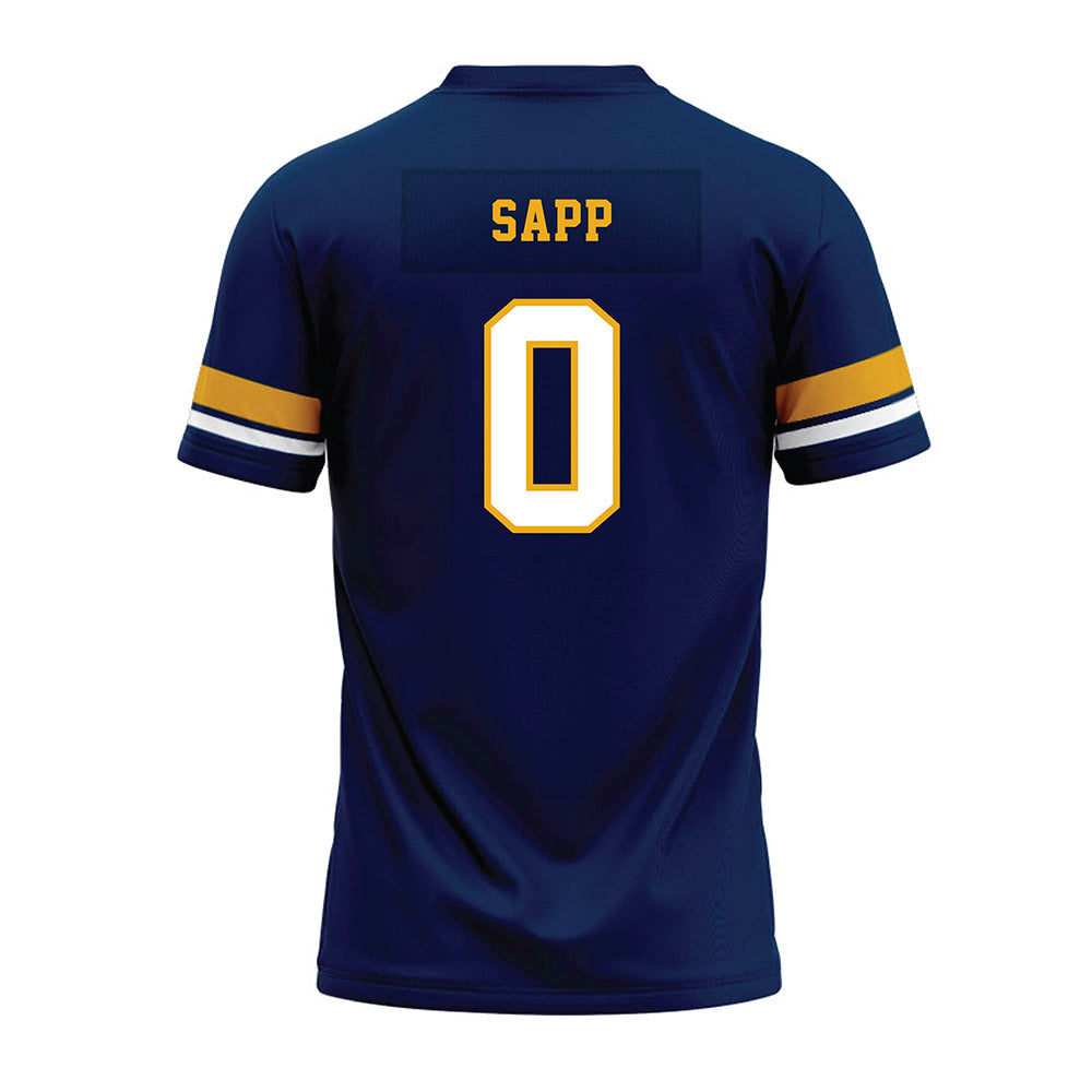 West Virginia - NCAA Football : Josh Sapp - Blue Premium Football Jersey-1