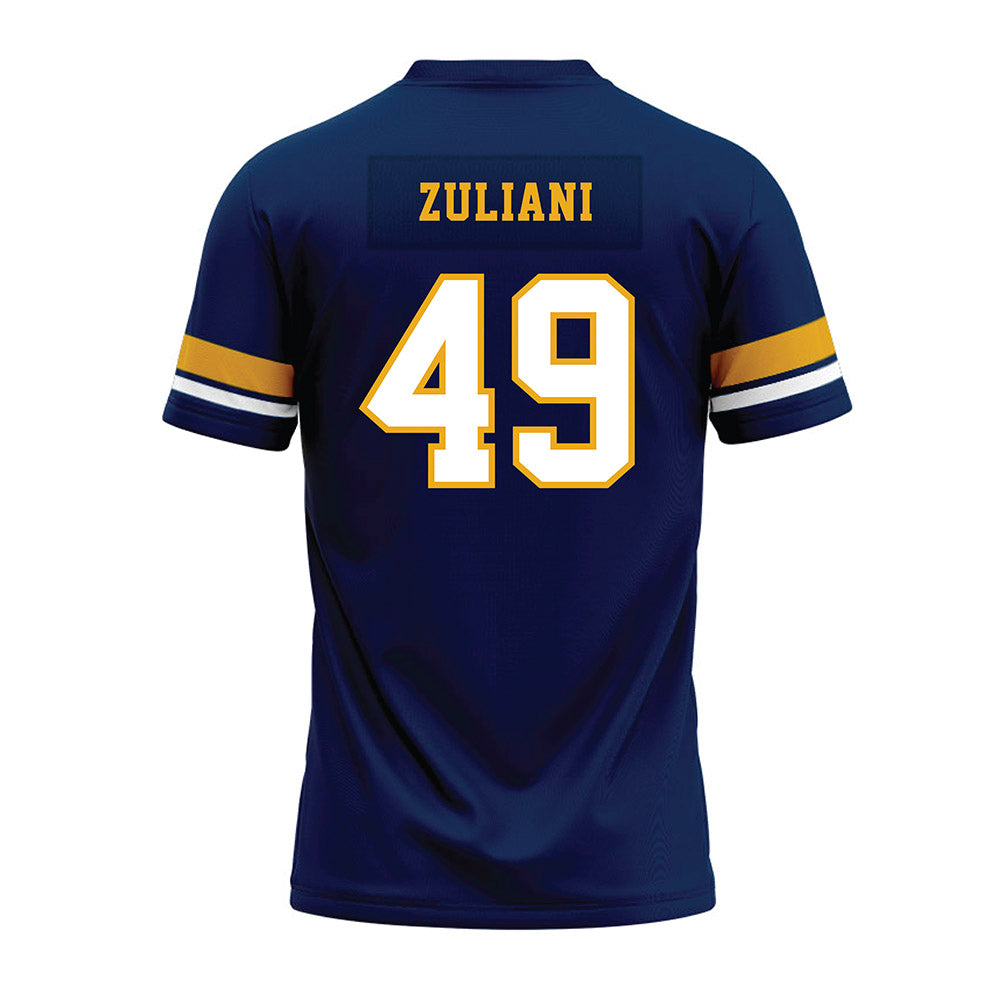 West Virginia - NCAA Football : Carter Zuliani - Blue Premium Football Jersey-1