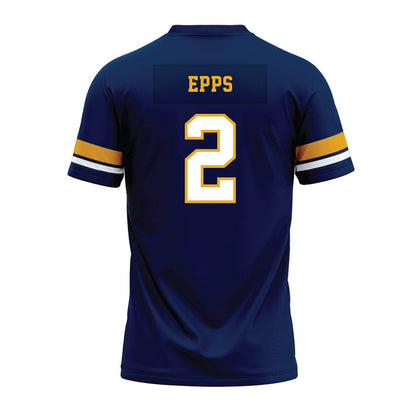 West Virginia - NCAA Football : DJ Epps - Blue Premium Football Jersey-1
