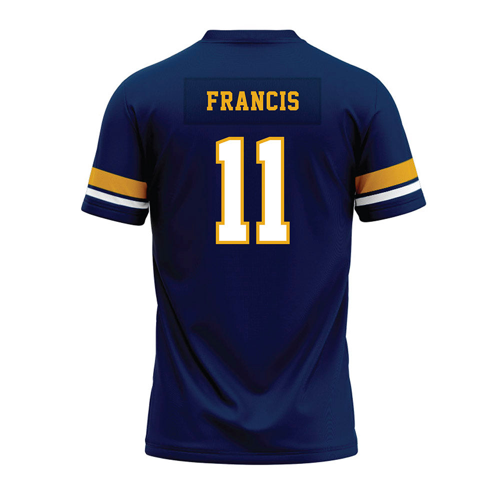 West Virginia - NCAA Football : TaRon Francis - Blue Premium Football Jersey-1