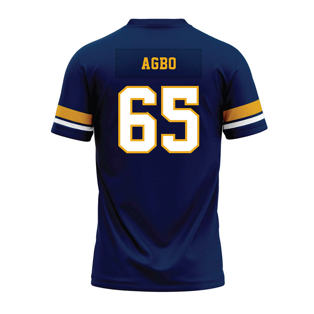 West Virginia - NCAA Football : Malik Agbo - Blue Premium Football Jersey-1