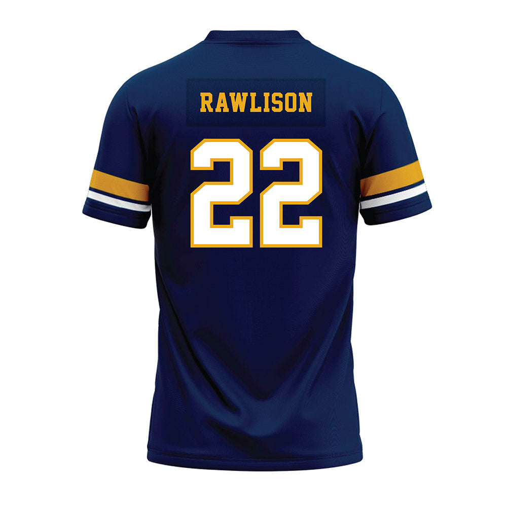 West Virginia - NCAA Football : Jaire Rawlison - Blue Premium Football Jersey-1
