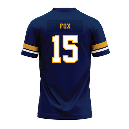 West Virginia - NCAA Football : Scotty Fox - Blue Premium Football Jersey-1