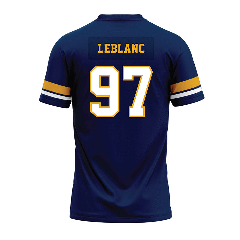 West Virginia - NCAA Football : Will LeBlanc - Blue Premium Football Jersey-1