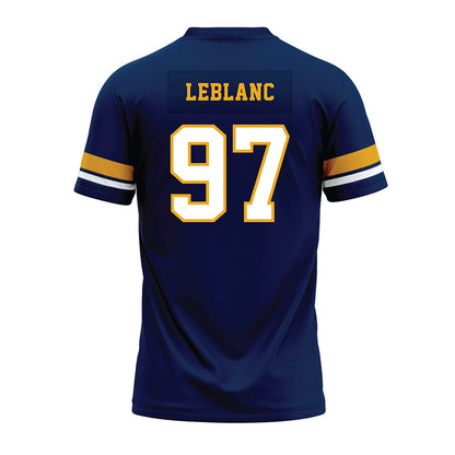 West Virginia - NCAA Football : Will LeBlanc - Blue Premium Football Jersey-1