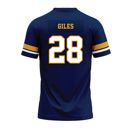 West Virginia - NCAA Football : Rickey Giles - Blue Premium Football Jersey-1