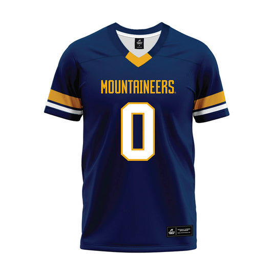 West Virginia - NCAA Football : Josh Sapp - Blue Premium Football Jersey-0