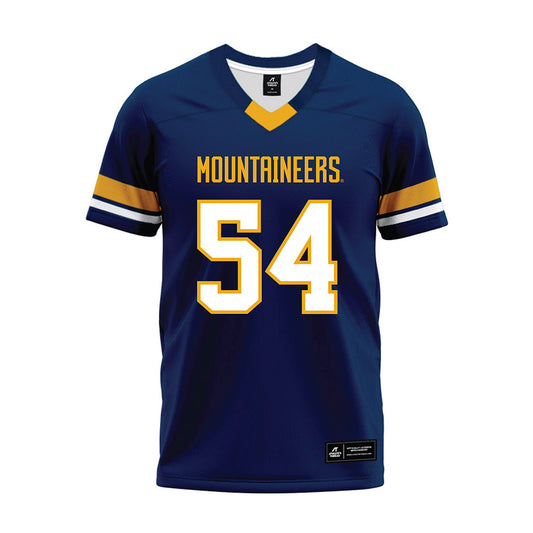 West Virginia - NCAA Football : Isaiah Patterson - Blue Premium Football Jersey-0