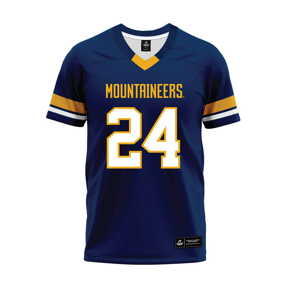 West Virginia - NCAA Football : Rayshawn Reynolds Jr. - Blue Premium Football Jersey-0