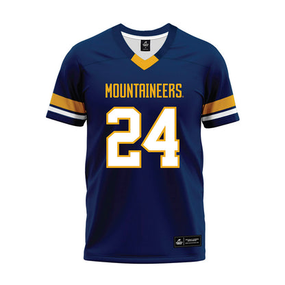 West Virginia - NCAA Football : Rayshawn Reynolds Jr. - Blue Premium Football Jersey-0