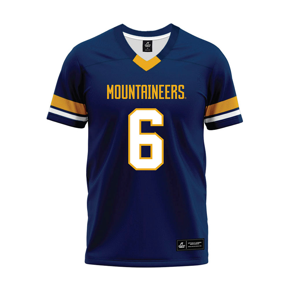 West Virginia - NCAA Football : DaMare Williams - Blue Premium Football Jersey-0