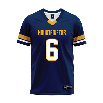 West Virginia - NCAA Football : DaMare Williams - Blue Premium Football Jersey-0