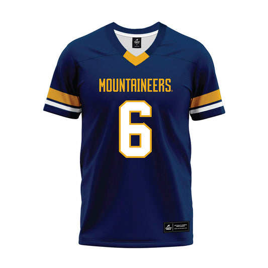 West Virginia - NCAA Football : DaMare Williams - Blue Premium Football Jersey-0