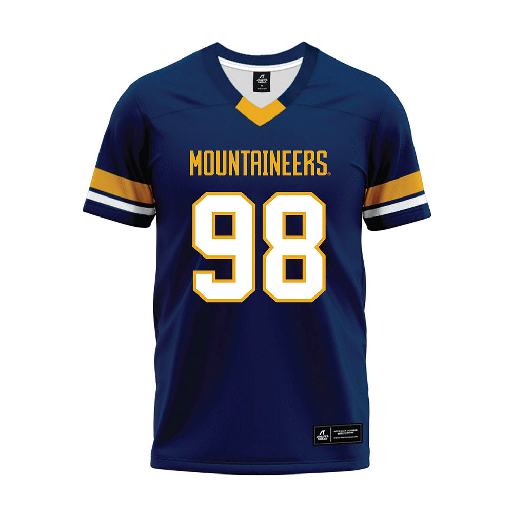 West Virginia - NCAA Football : Brandon Caesar - Blue Premium Football Jersey-0