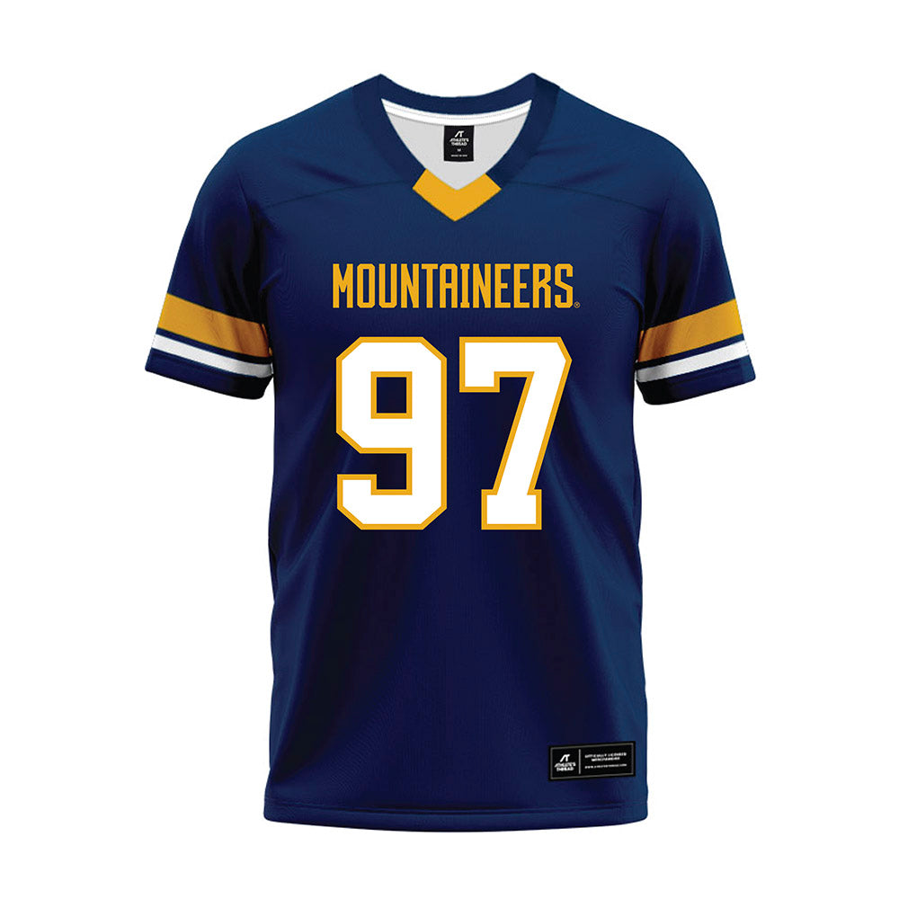 West Virginia - NCAA Football : Will LeBlanc - Blue Premium Football Jersey-0