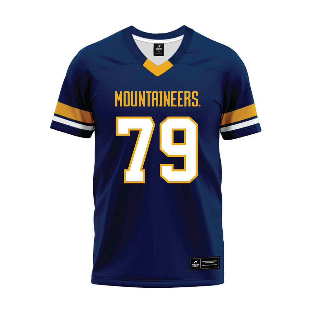 West Virginia - NCAA Football : Carsten Casady - Blue Premium Football Jersey-0