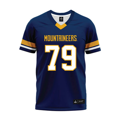 West Virginia - NCAA Football : Carsten Casady - Blue Premium Football Jersey-0