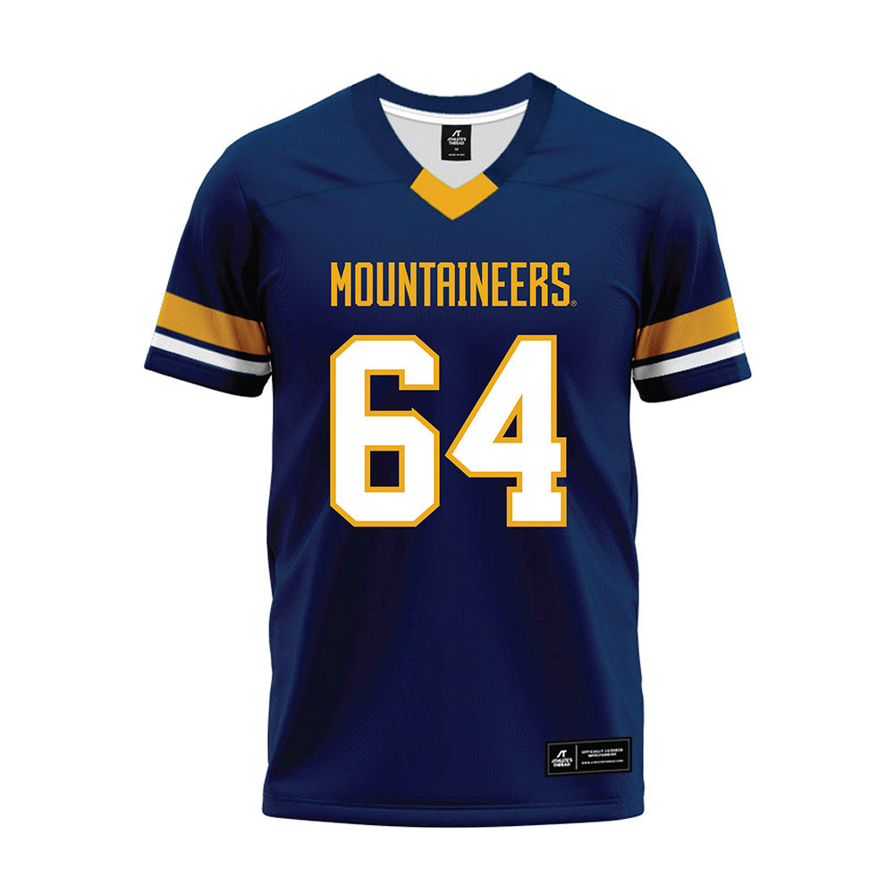 West Virginia - NCAA Football : Rhett Morris - Blue Premium Football Jersey-0