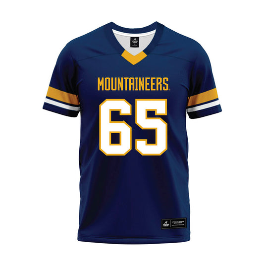 West Virginia - NCAA Football : Malik Agbo - Blue Premium Football Jersey-0