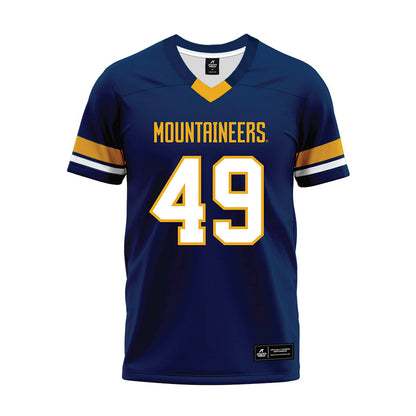 West Virginia - NCAA Football : Carter Kessler - Blue Premium Football Jersey-0