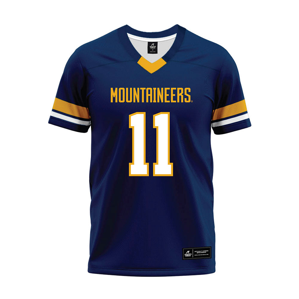 West Virginia - NCAA Football : TaRon Francis - Blue Premium Football Jersey-0