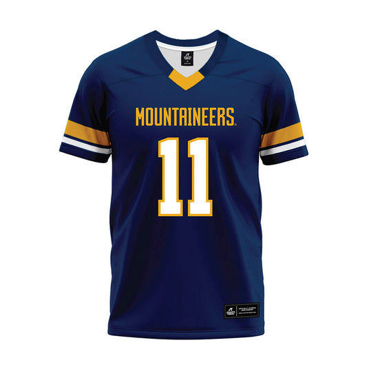 West Virginia - NCAA Football : TaRon Francis - Blue Premium Football Jersey-0