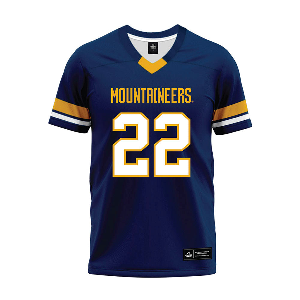 West Virginia - NCAA Football : Christopher Talley - Blue Premium Football Jersey-0
