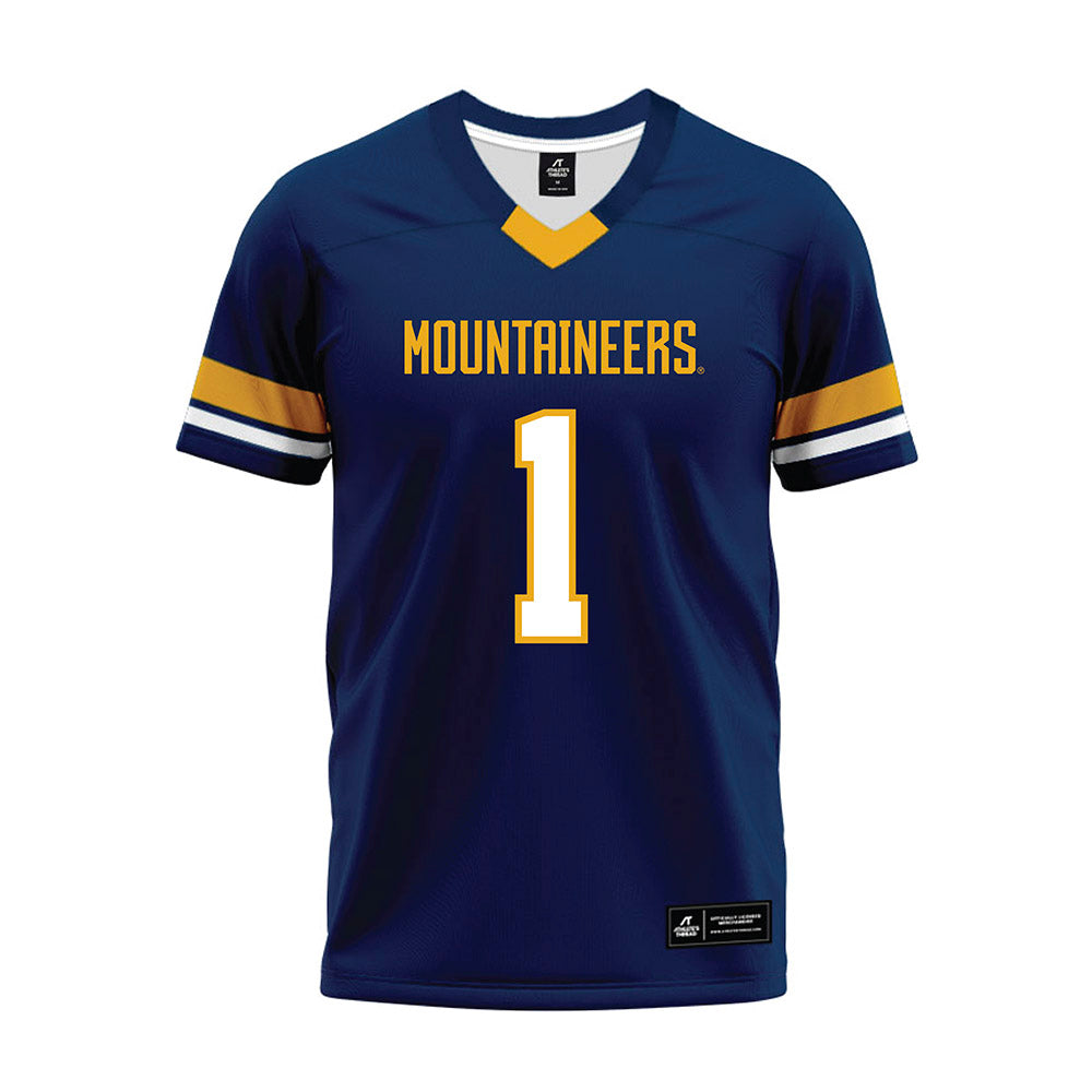 West Virginia - NCAA Football : Amari Latimer - Blue Premium Football Jersey-0